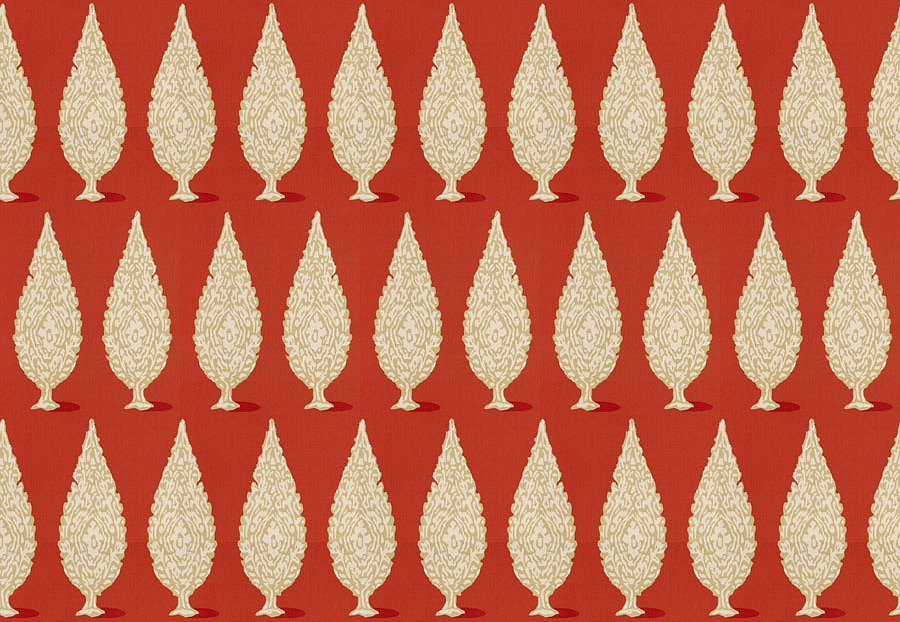Ткань Stroheim Dana Gibson Prints II Priya/Persimmon