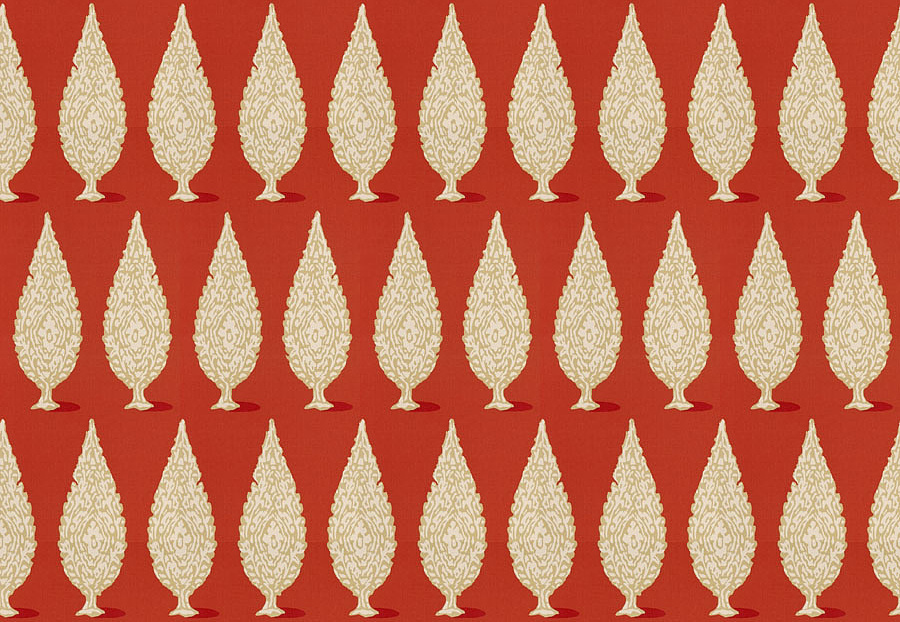 Ткань Stroheim Dana Gibson Prints II Priya/Persimmon