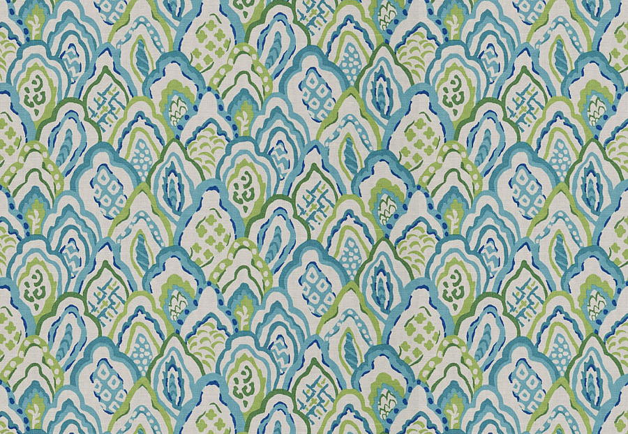 Ткань Stroheim Dana Gibson Prints II Taj/Peacock