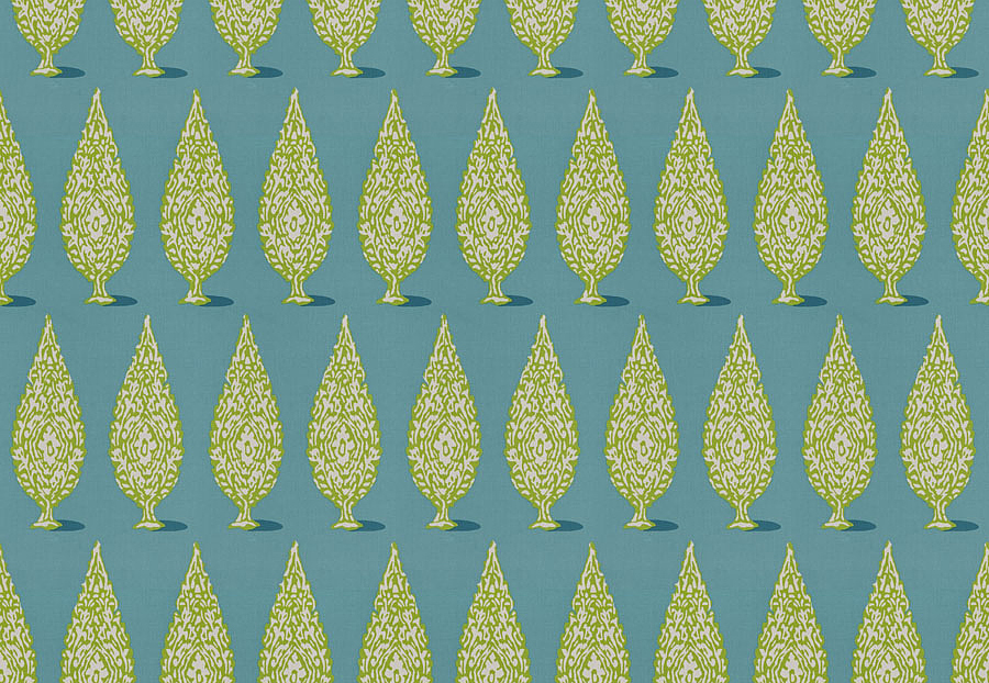 Ткань Stroheim Dana Gibson Prints II Priya/Peacock