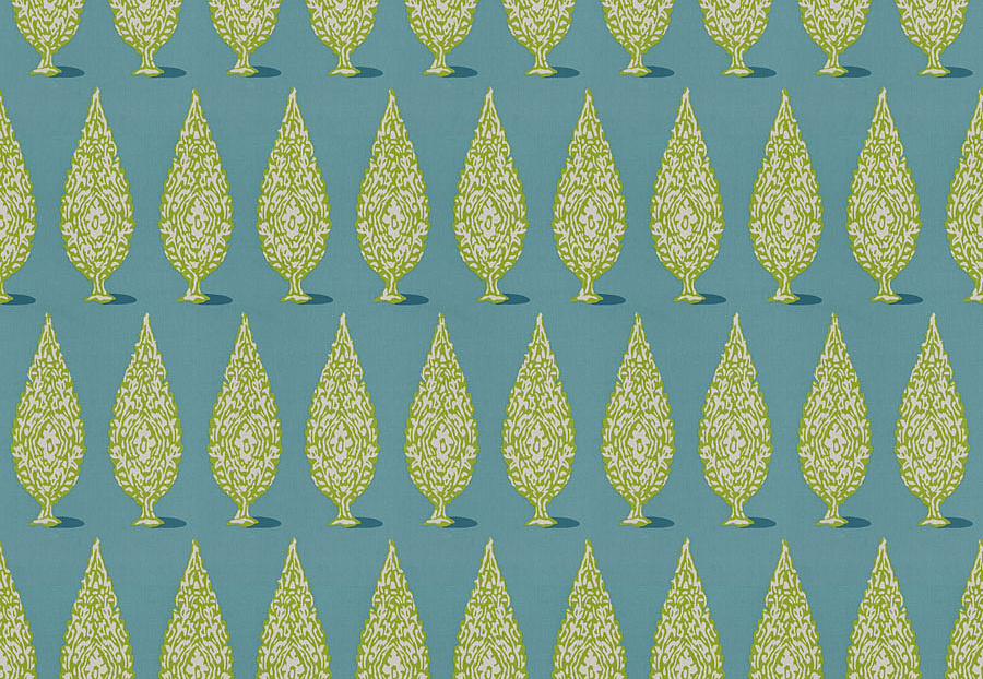Ткань Stroheim Dana Gibson Prints II Priya/Peacock