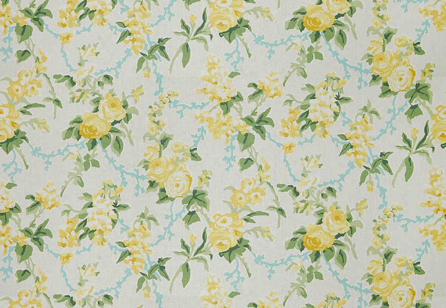 Ткань Stroheim Dana Gibson Prints II Chintz/Lemon