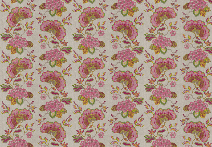 Ткань Stroheim Jardin Peyronnet/Flamingo