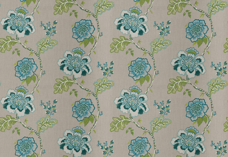 Ткань Stroheim Jardin Bossuet/Peacock