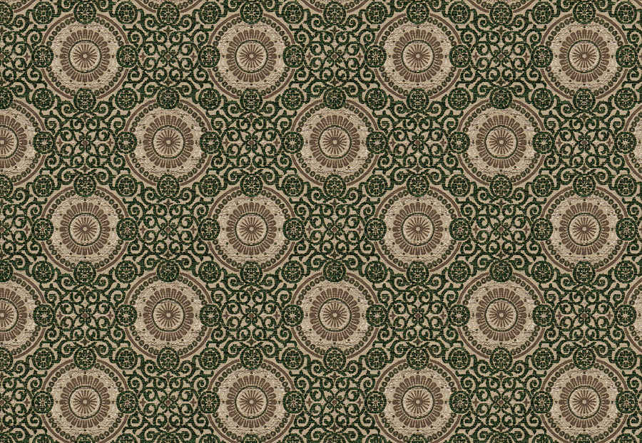 Ткань Stroheim Color Gallery Malachite Raphael's medallion/Malachite
