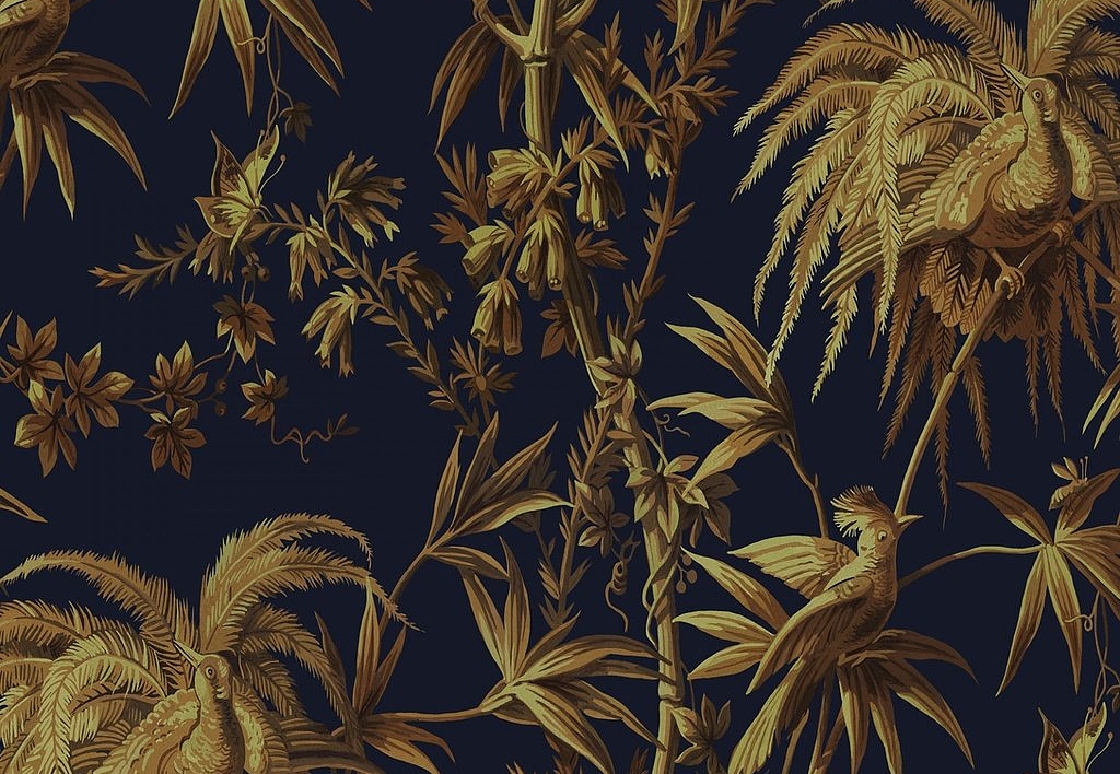 Обои House Of Hackney WII Newness 2018 Aurora/Midnight Gold
