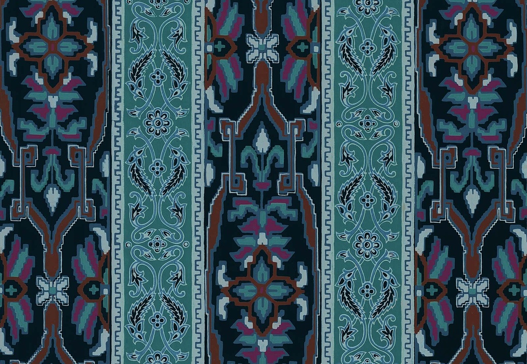 Обои House Of Hackney WII Newness 2018 Mamounia/Midnight/Azurite
