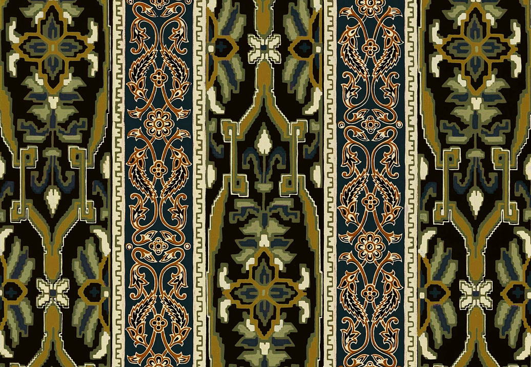 Обои House Of Hackney WII Newness 2018 Mamounia/Moss Green/Black