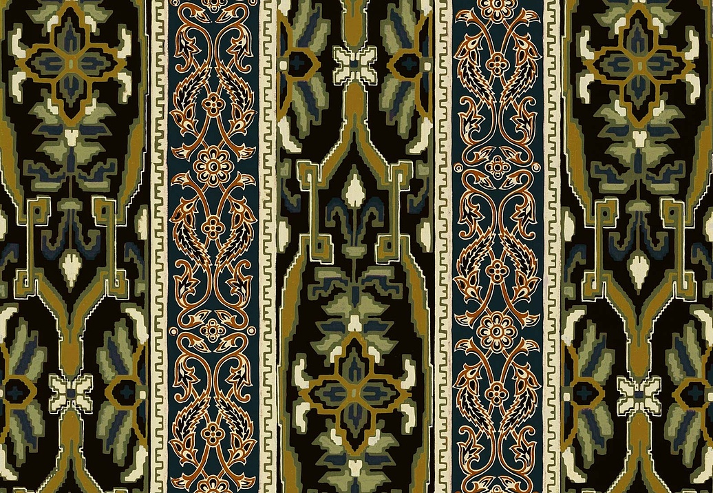 Обои House Of Hackney WII Newness 2018 Mamounia/Moss Green/Black