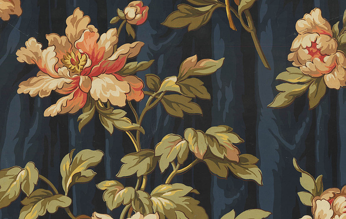 Французские обои Zuber, коллекция Documents XXVII, артикул 9270A/Fleurs sur drape