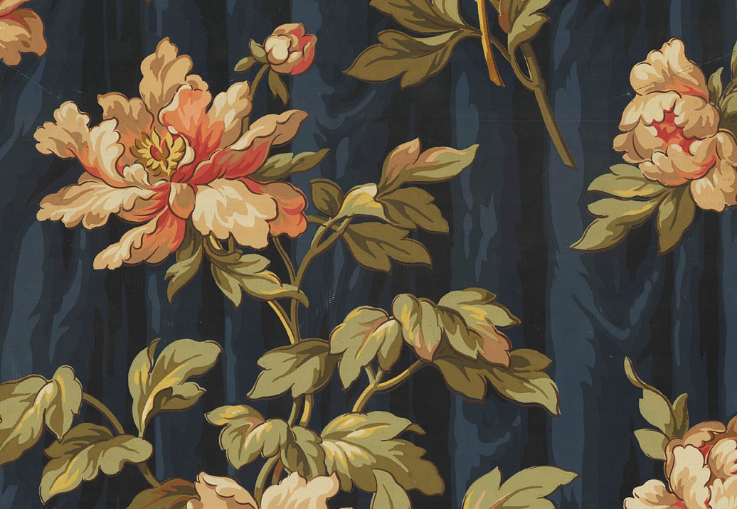 Обои Zuber Documents XXVII 9270A/Fleurs sur drape