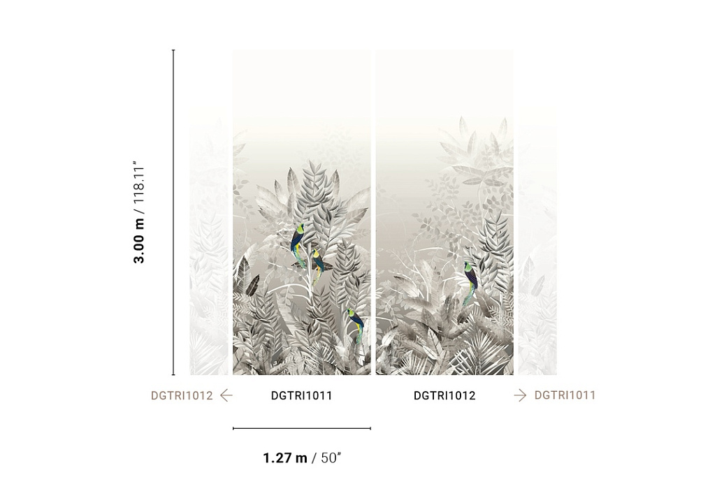 Панно и фотообои Khroma Wall Designs II DGTRI1012