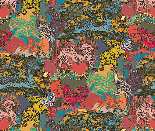 Панно и фотообои Khroma Kimono (Guy Masureel) DGKIM301