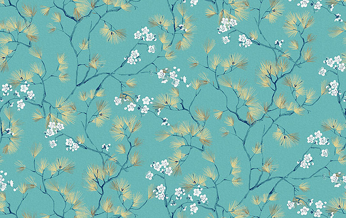 Бельгийские обои Khroma, коллекция Kimono (Guy Masureel), артикул KIM102