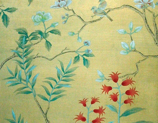 Панно и фотообои Misha China Classic P0148/Gold Powder