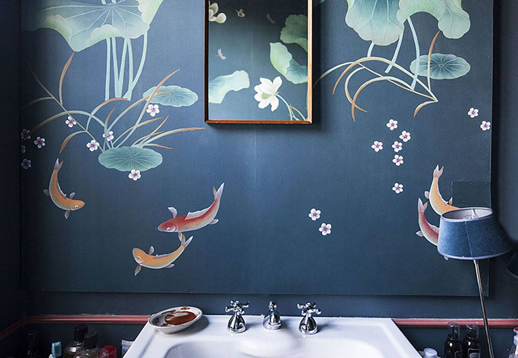 Панно и фотообои Misha China Classic Pond/Blu Petrolio