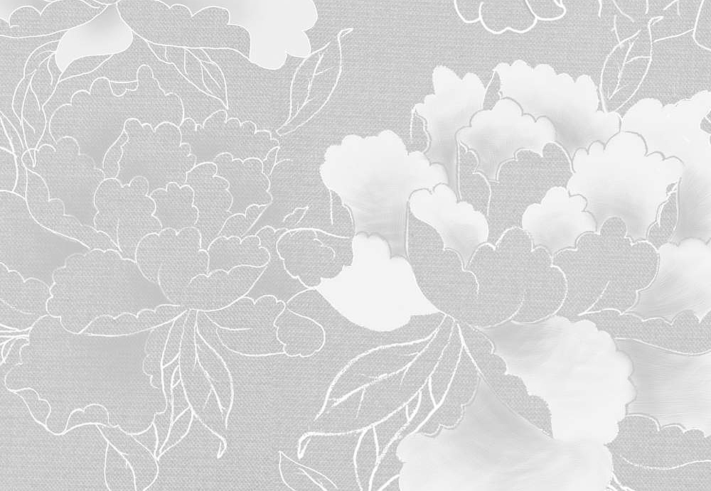 Панно и фотообои Misha Asia Big Peonies/Cool Grey