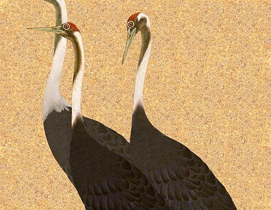 Панно и фотообои Misha Asia Cranes/Dark Gold