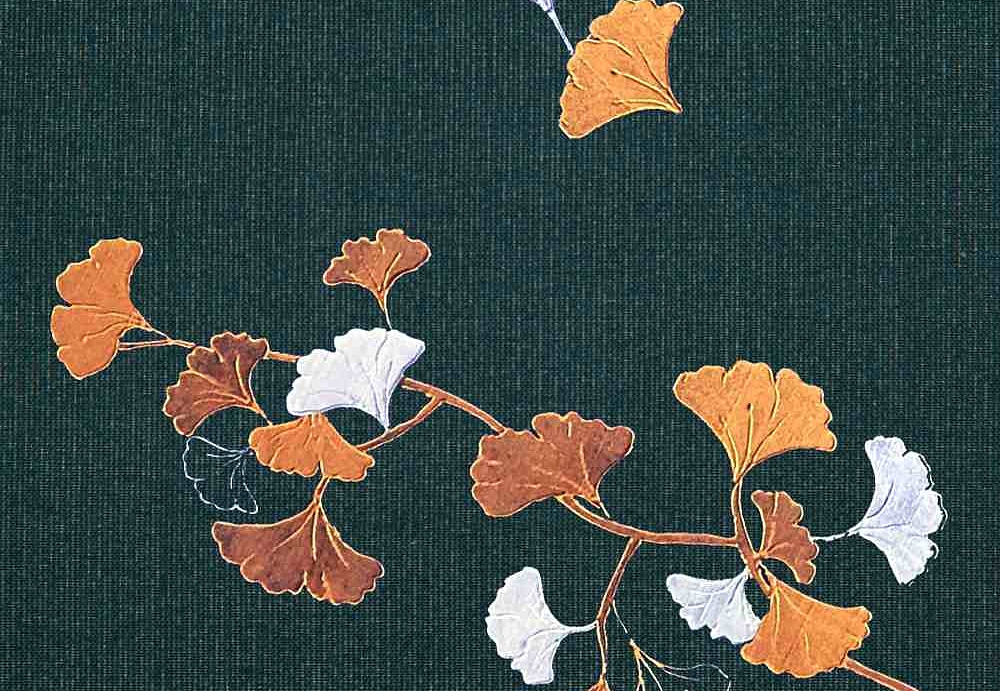 Панно и фотообои Misha Asia Ginkgo/Blue Petrolio