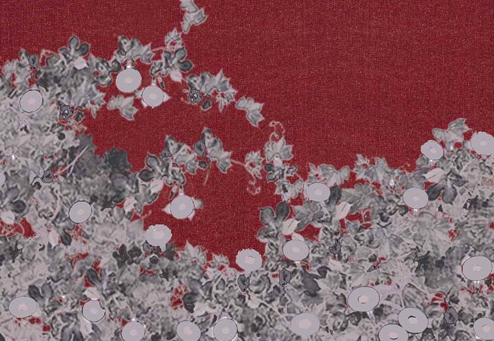 Панно и фотообои Misha Asia Morning Glory/Rosso Pompeiano