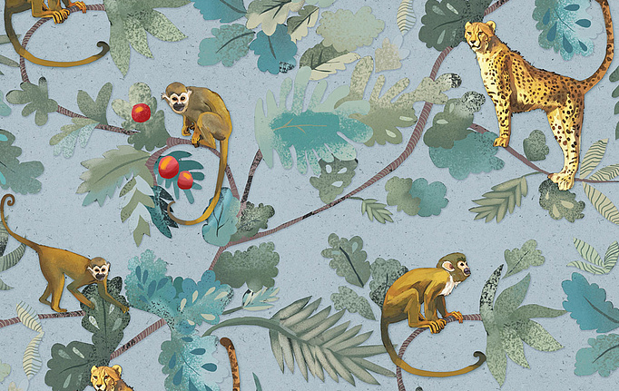 Канадские обои Aura, коллекция Wild Life, артикул MWKG102