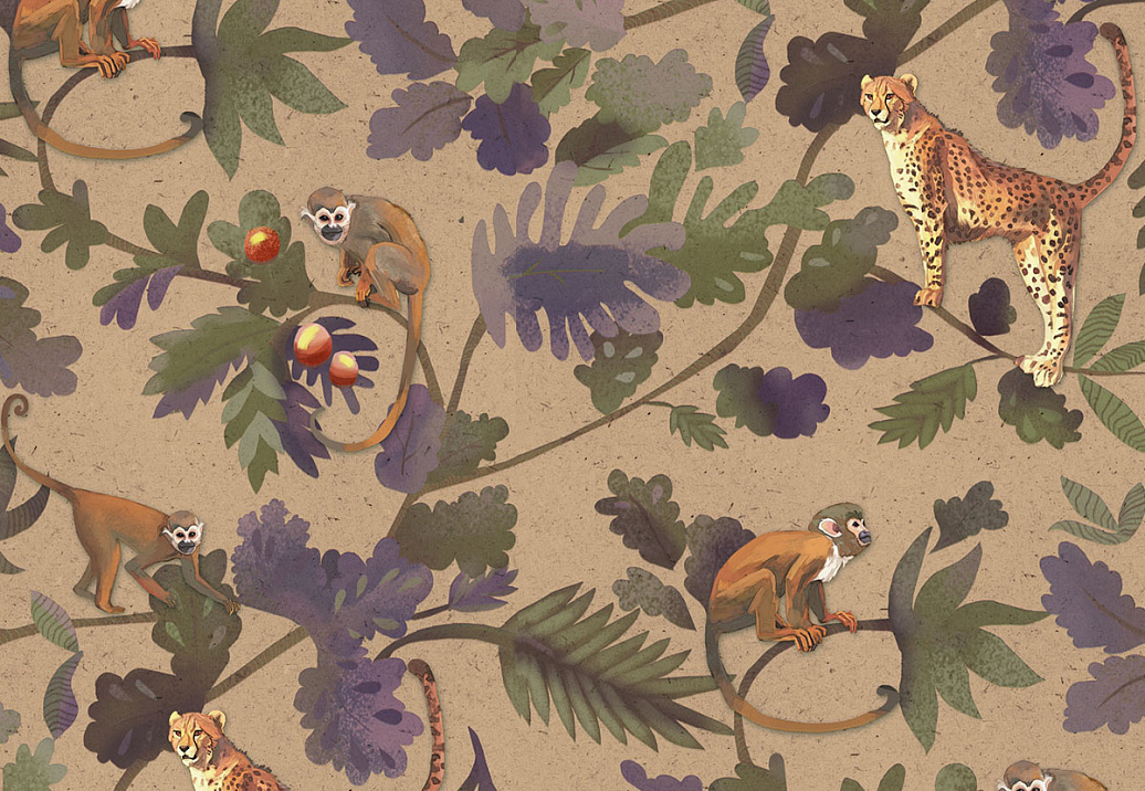 Обои Aura Wild Life MWKG104