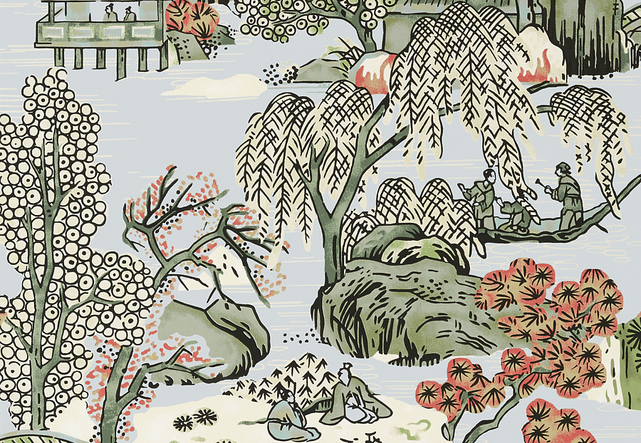 Обои Thibaut Dynasty T75460