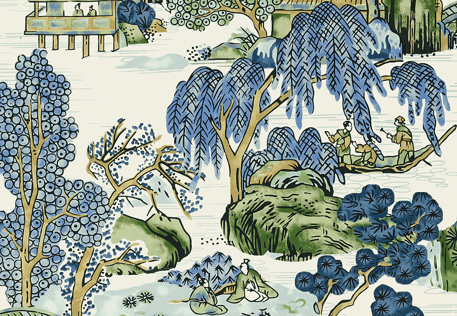 Обои Thibaut Dynasty T75462