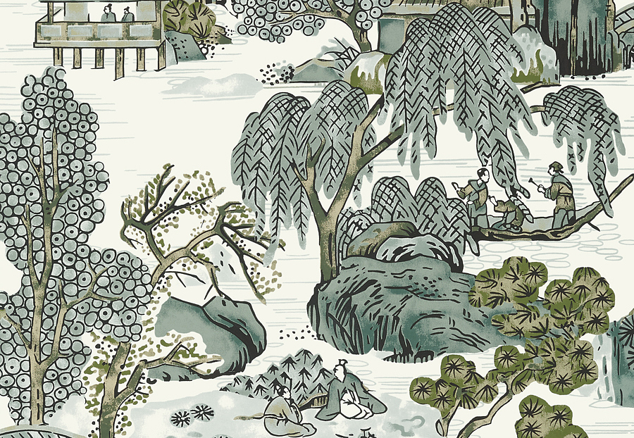 Обои Thibaut Dynasty T75463