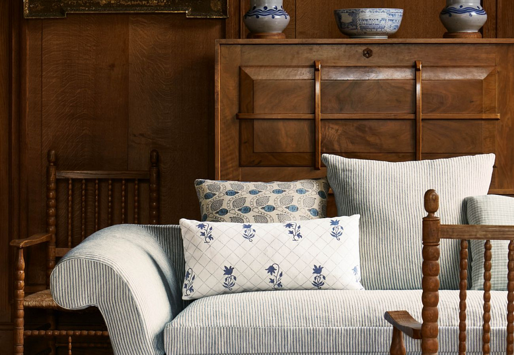 Ткань Colefax and Fowler Lamorna Checks & Stripes F4760-06