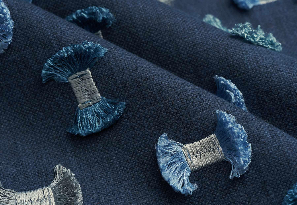 Ткань Fabricut Natural Nuances Vignettes Night GewaFray/Indigo