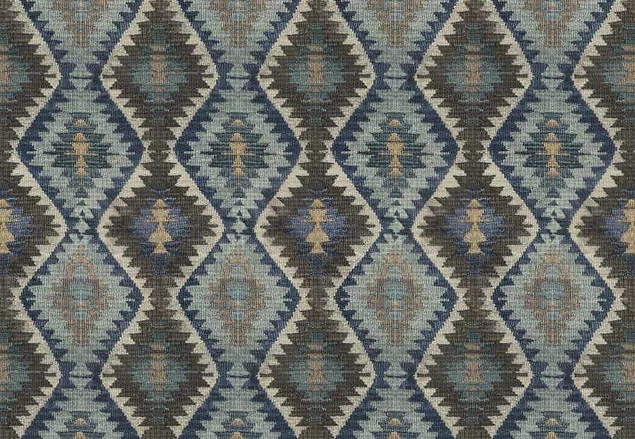 Ткань Fabricut Natural Nuances Vignettes Night ParodiaKilim/Indigo