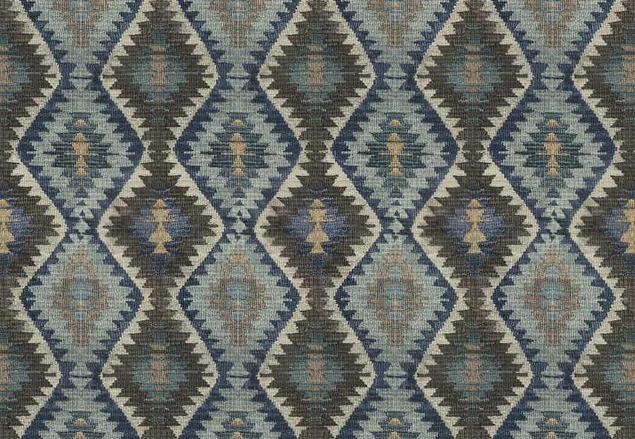 Ткань Fabricut Natural Nuances Vignettes Night ParodiaKilim/Indigo