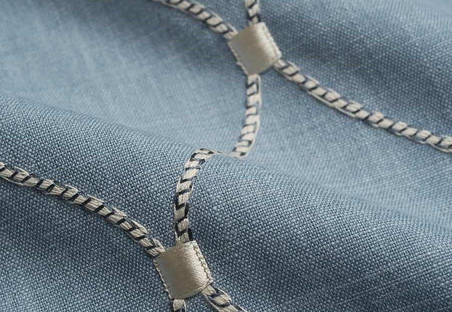 Ткань Fabricut Natural Nuances Vignettes Night JalapOgee/Chambray