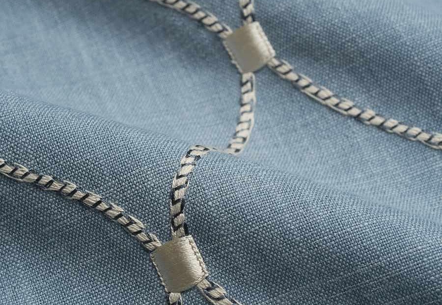 Ткань Fabricut Natural Nuances Vignettes Night JalapOgee/Chambray