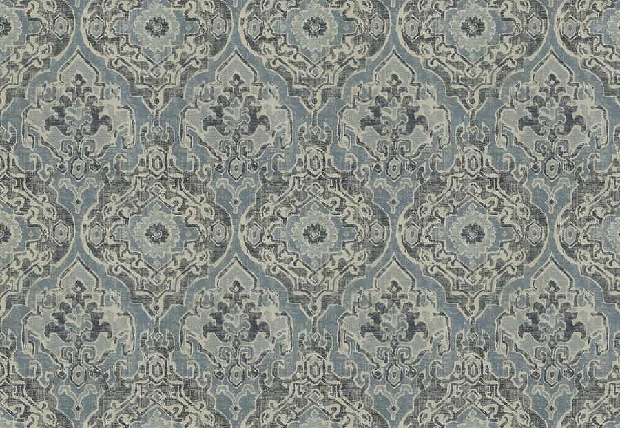 Ткань Fabricut Natural Nuances Vignettes Night MirbeckKilim/Chambray