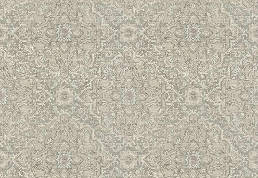 Ткань Fabricut Natural Nuances Vignettes Oyster BigleafKilim/Flint