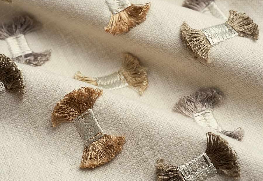 Ткань Fabricut Natural Nuances Vignettes Oyster GewaFray/Travertine