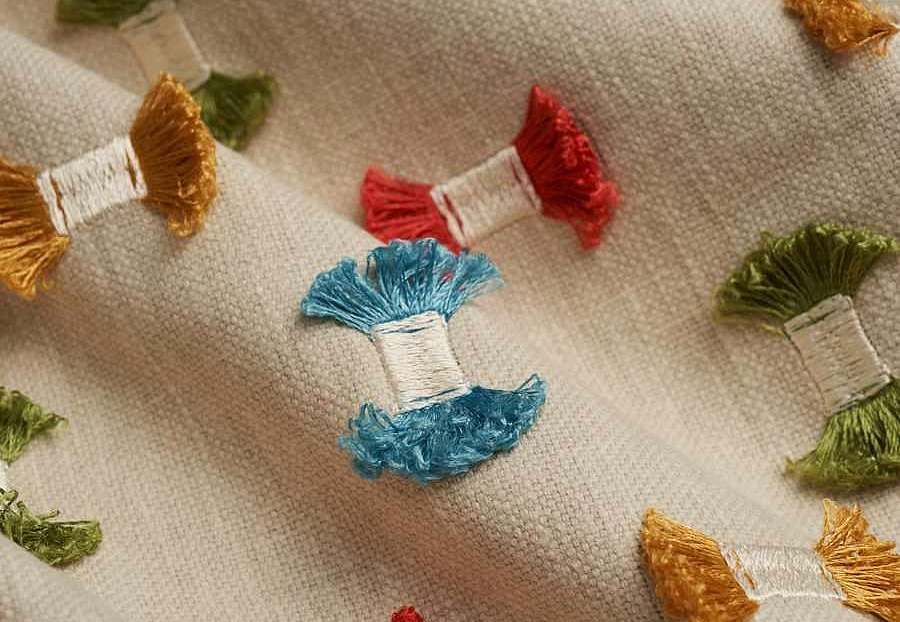 Ткань Fabricut Natural Nuances Vignettes Clay GewaFray/Confetti