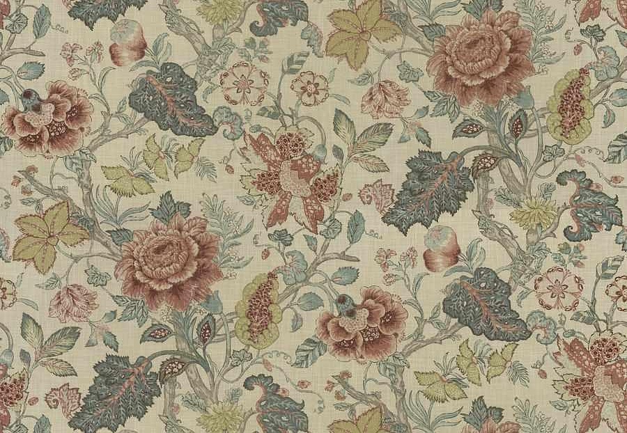 Ткань Fabricut Natural Nuances Vignettes Clay Papyrifa/Primary
