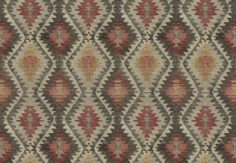 Ткань Fabricut Natural Nuances Vignettes Clay ParodiaKilim/Rosewood