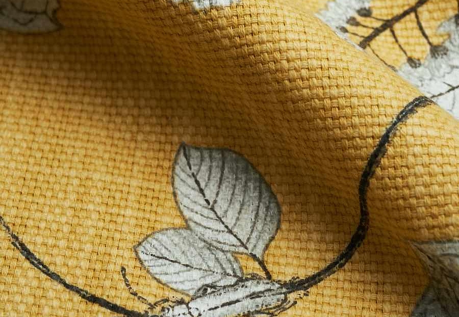 Ткань Fabricut Natural Nuances Vignettes Clay Muttonwood/Citrine