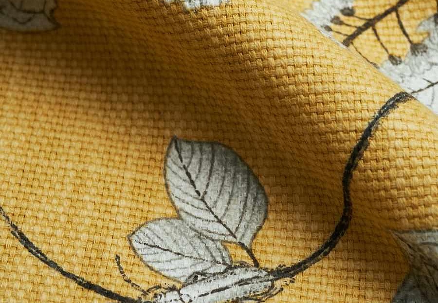 Ткань Fabricut Natural Nuances Vignettes Clay Muttonwood/Citrine