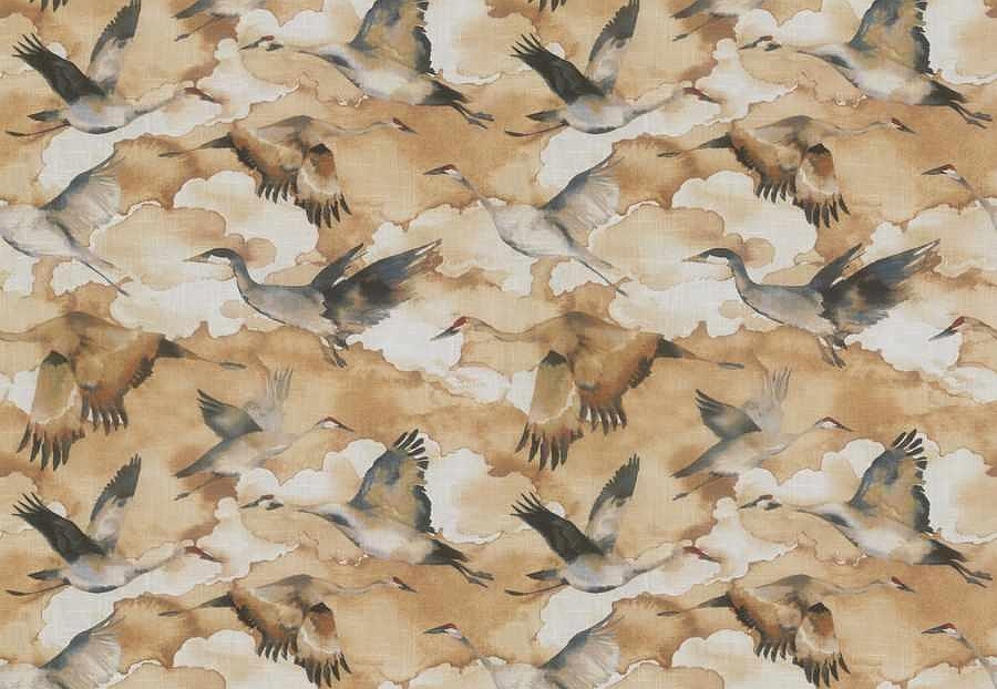 Ткань Fabricut Natural Nuances Vignettes Clay Flybird/Amber