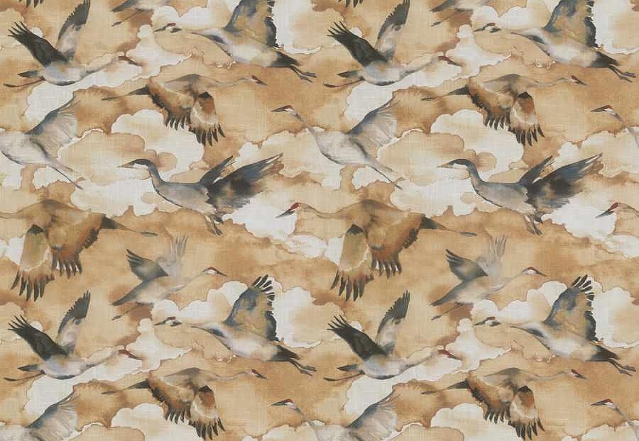 Ткань Fabricut Natural Nuances Vignettes Clay Flybird/Amber