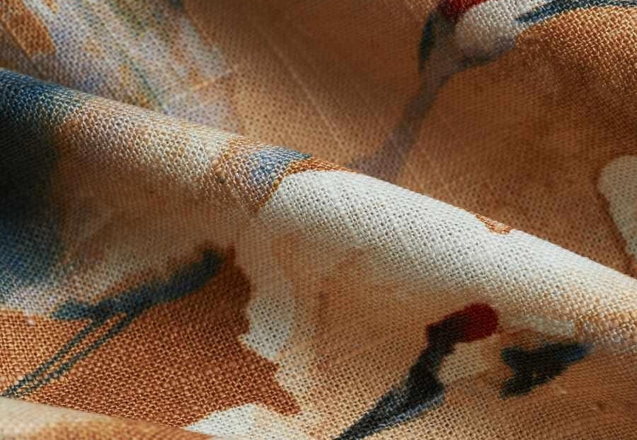 Ткань Fabricut Natural Nuances Vignettes Clay Flybird/Amber