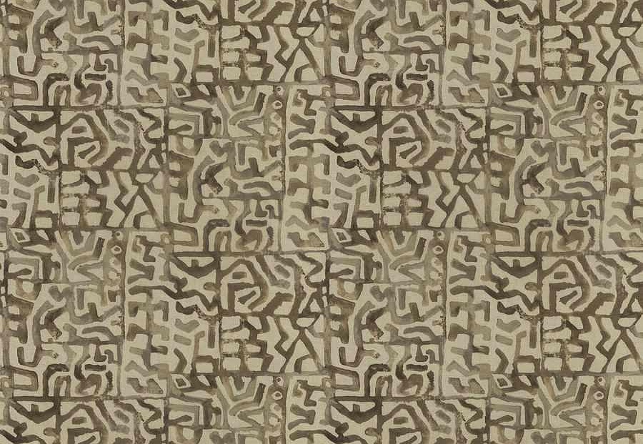 Ткань Fabricut Natural Nuances Vignettes Java Areca/Cognac