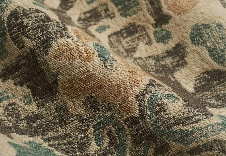 Ткань Fabricut Natural Nuances Vignettes Java MirbeckKilim/AquaCopper