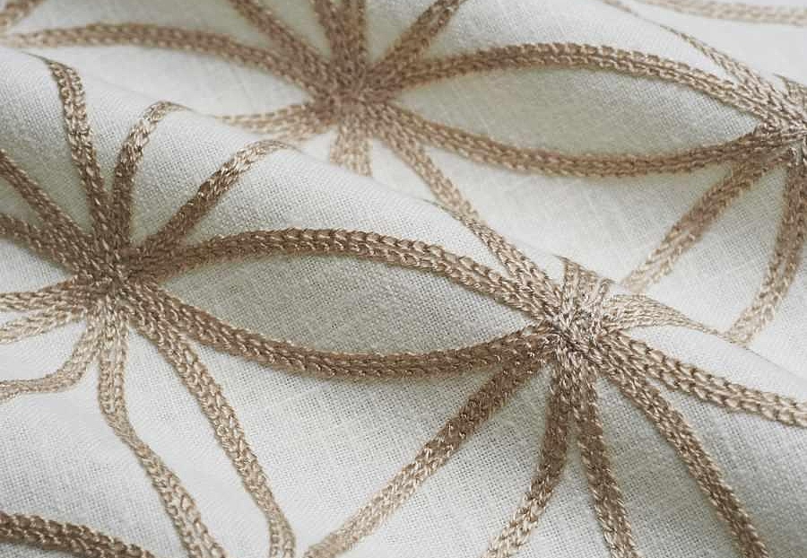 Ткань Fabricut Natural Nuances Vignettes Java Curlicue/Linen