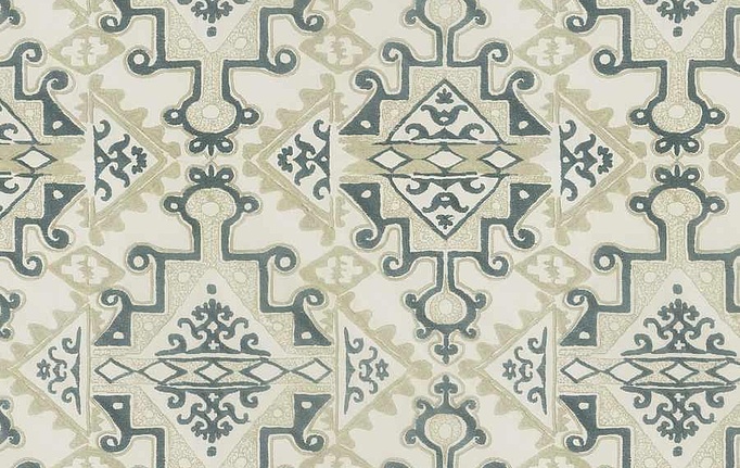 Американская ткань Fabricut, коллекция Natural Nuances Vignettes Juniper, артикул Feldiance/Jade